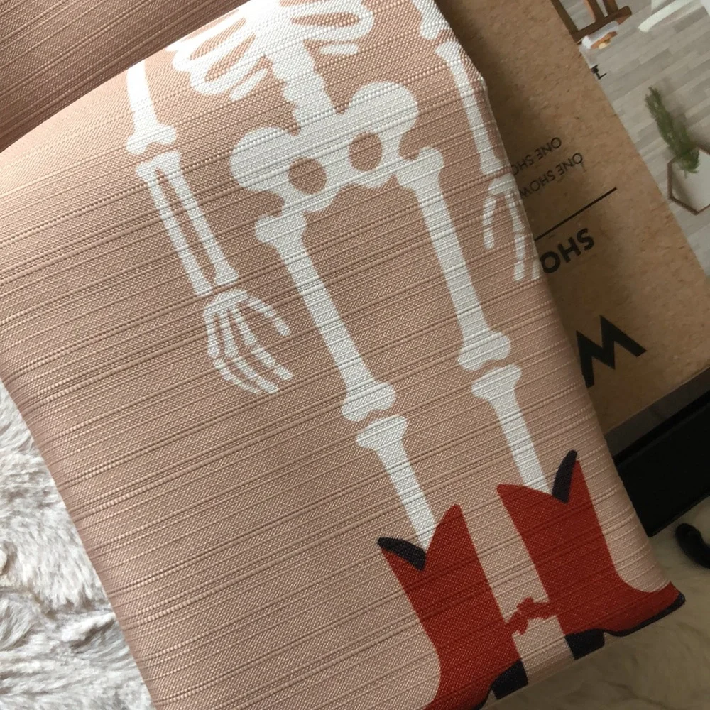 Wrangler HALLOWEEN Skeleton Rodeo Shower Curtain Set
